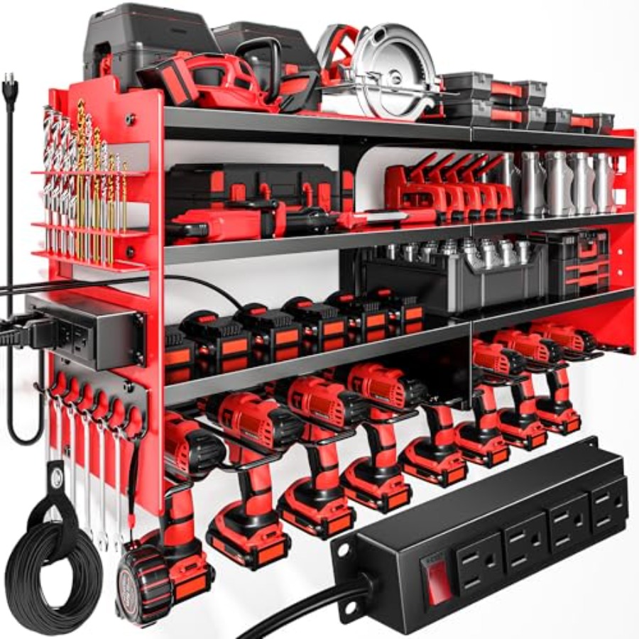 Power Tools Toolstation - Organisateur d'outils électriques mural de grande