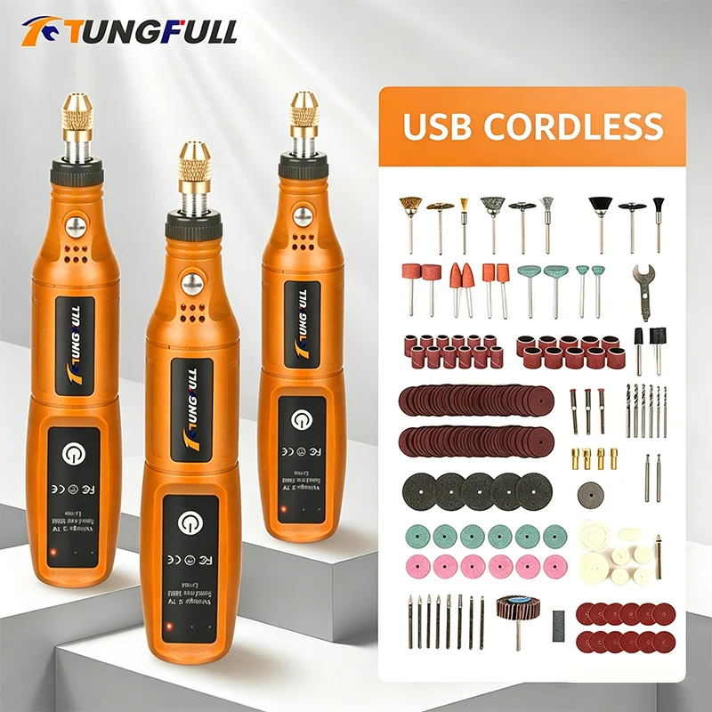 Power Tools Universal Battery - Mini-meuleuse électrique sans fil rechargeable TUNGFULL,