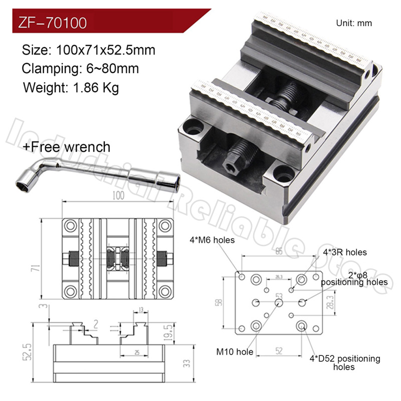 Power Tools Toolstation - Étau auto-centrant CNC, quatre axes, cinq