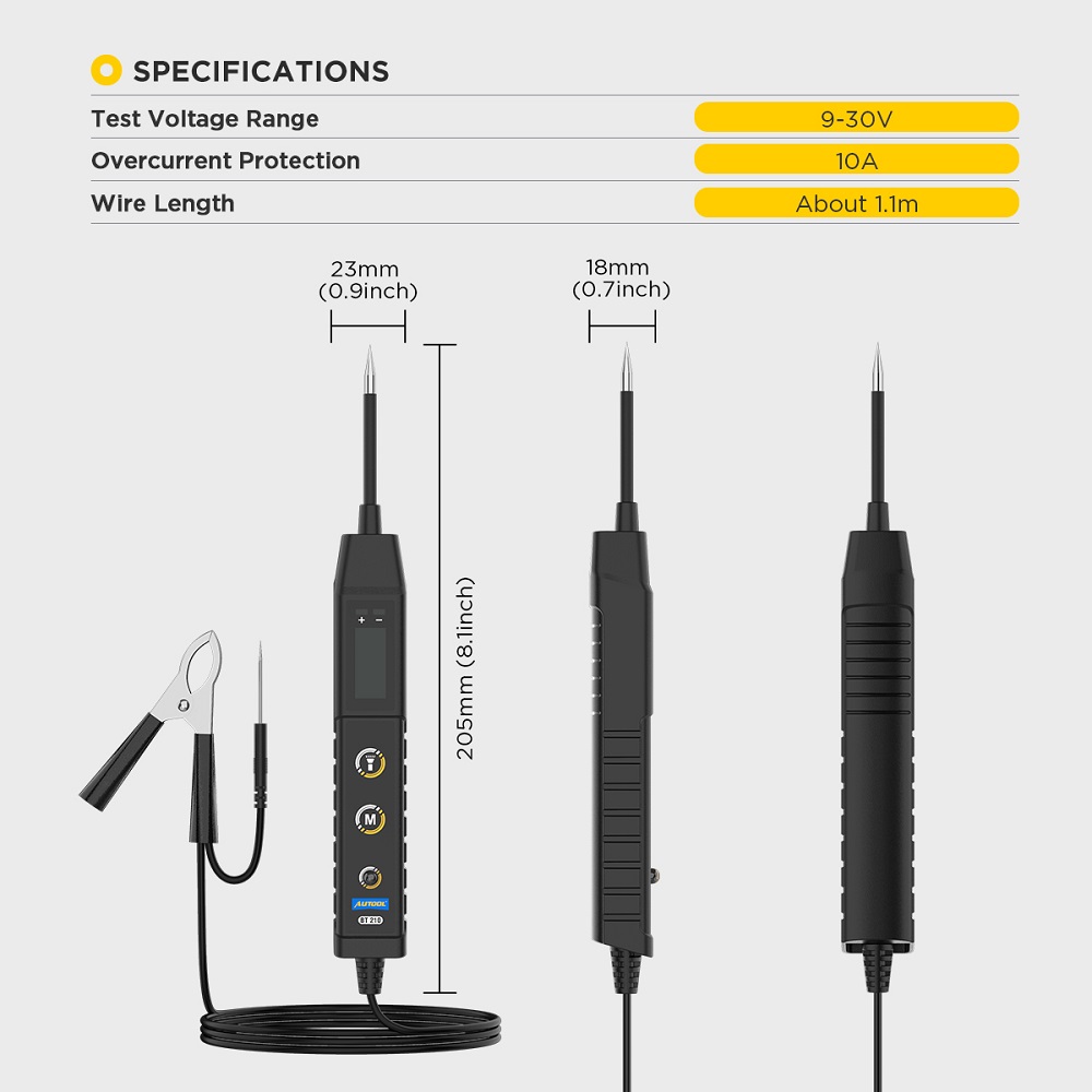 Power Tools Voltage - AUTOOL Nouveau testeur de circuit automobile
