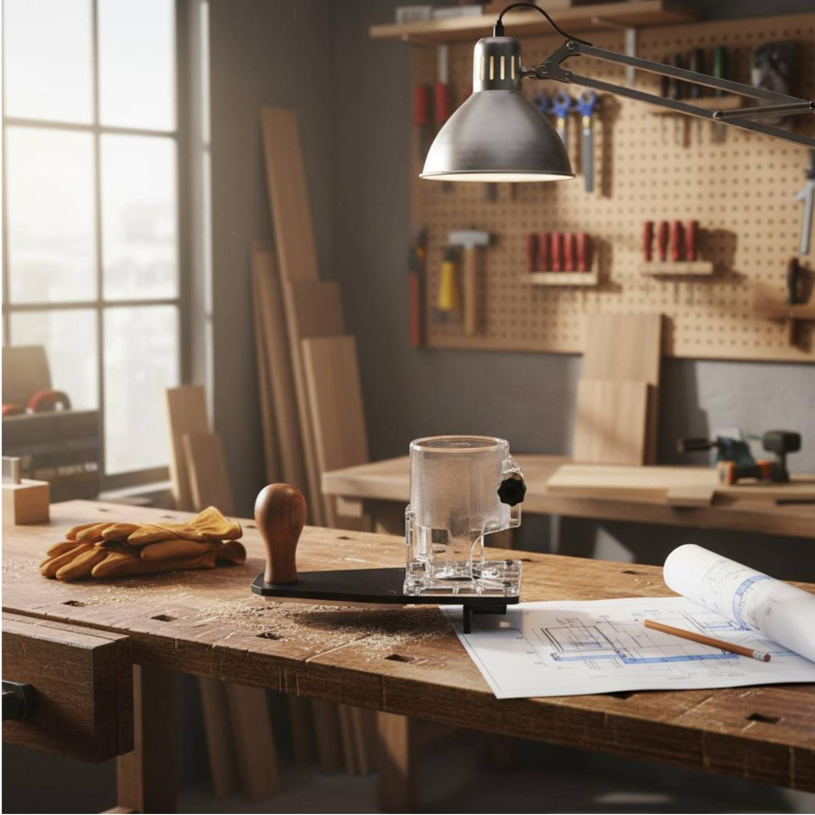 Power Tools For Woodworking - Base de défonceuse pour bordures, accessoire
