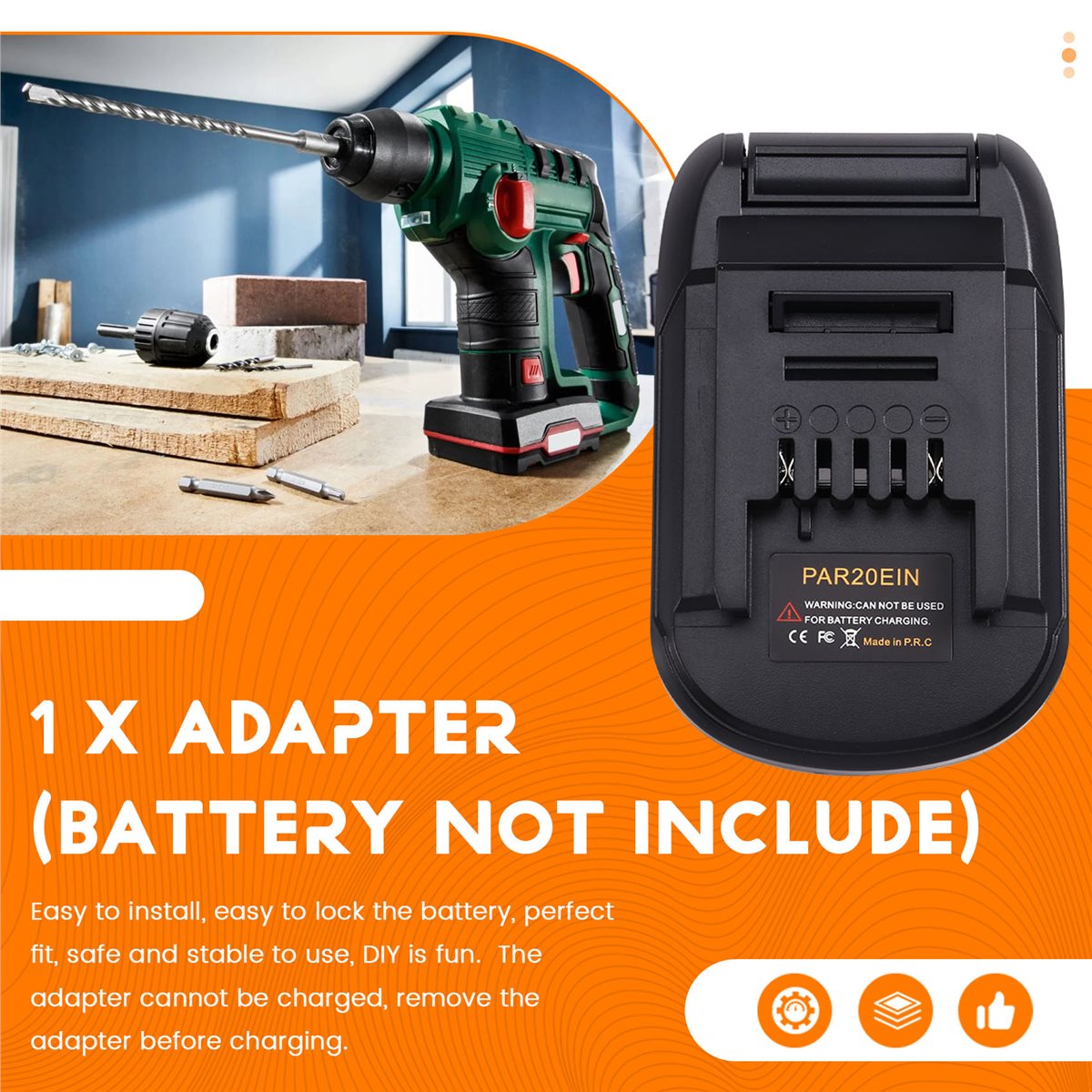 Power Tools Einhell - Adaptateur de batterie AA19 pour convertisseur