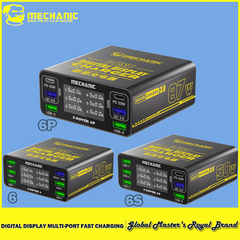 Power Tools Toolstation - Station de charge rapide USB mécanique